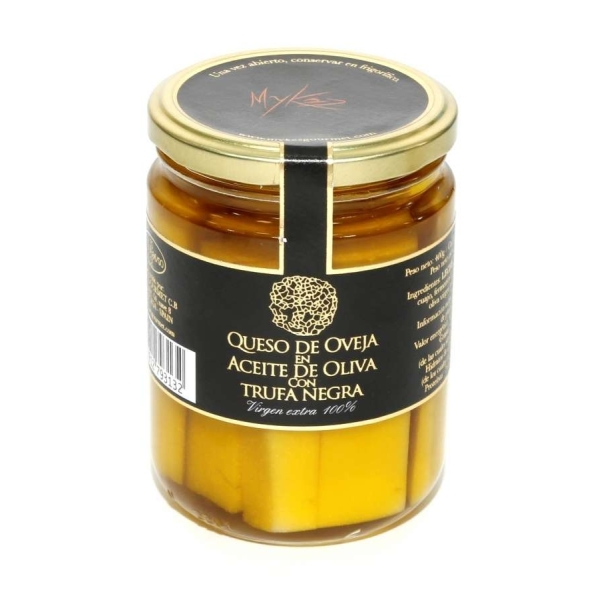 Queso de Oveja en Aceite de Oliva con Trufa Negra 400g