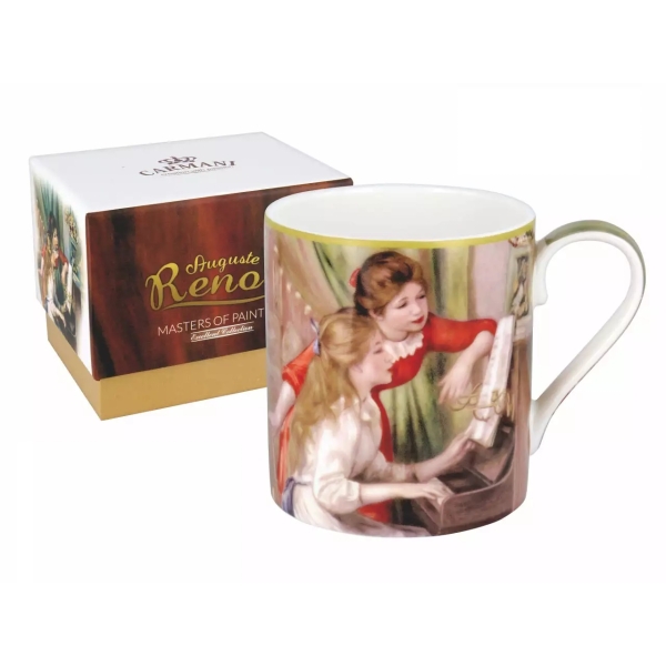 Taza- A.Renoir - Dos chicas jóvenes en el piano