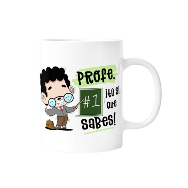 Taza graciosa 330ml Profe. Tú si que sabes