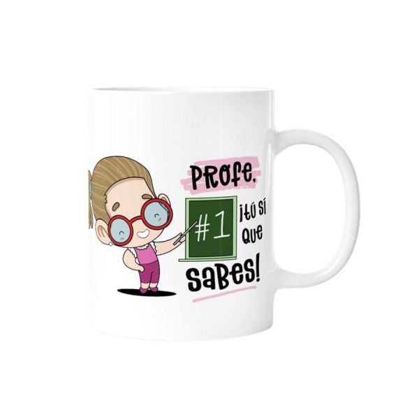 Taza graciosa 330ml Profe. Tú si que sabes