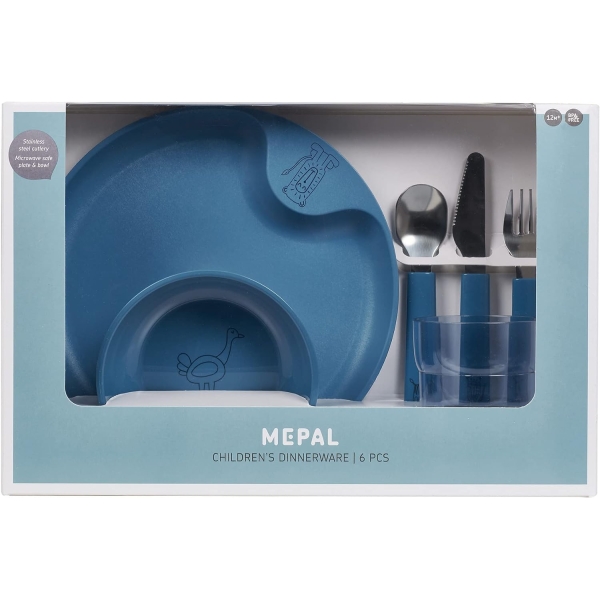 Vajilla infantil Mepal Mio BLUE juego 6 piezas