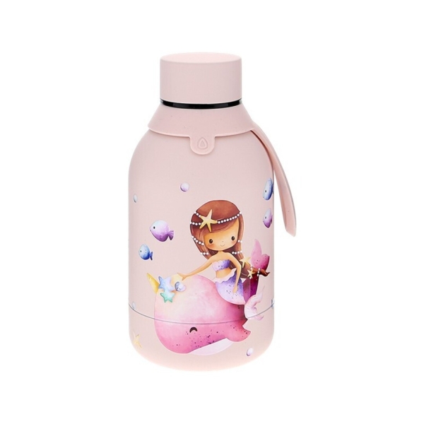 BOTELLA TÉRMICA INFANTIL - PINK SEASHELL MERMAID 350ML