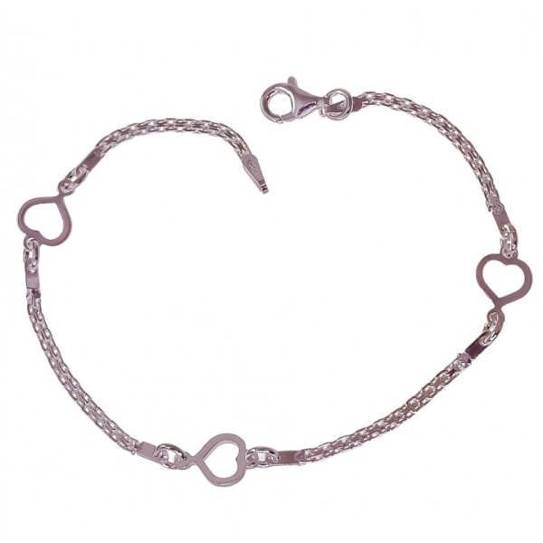 Pulsera bismarck corazones