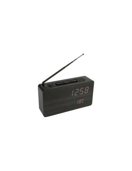 Radio-reloj portatil "Negro"