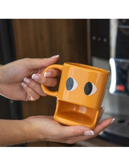 Taza para galletas naranja