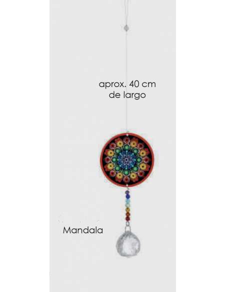 Juego de viento cristal mágico Mandala 40cm