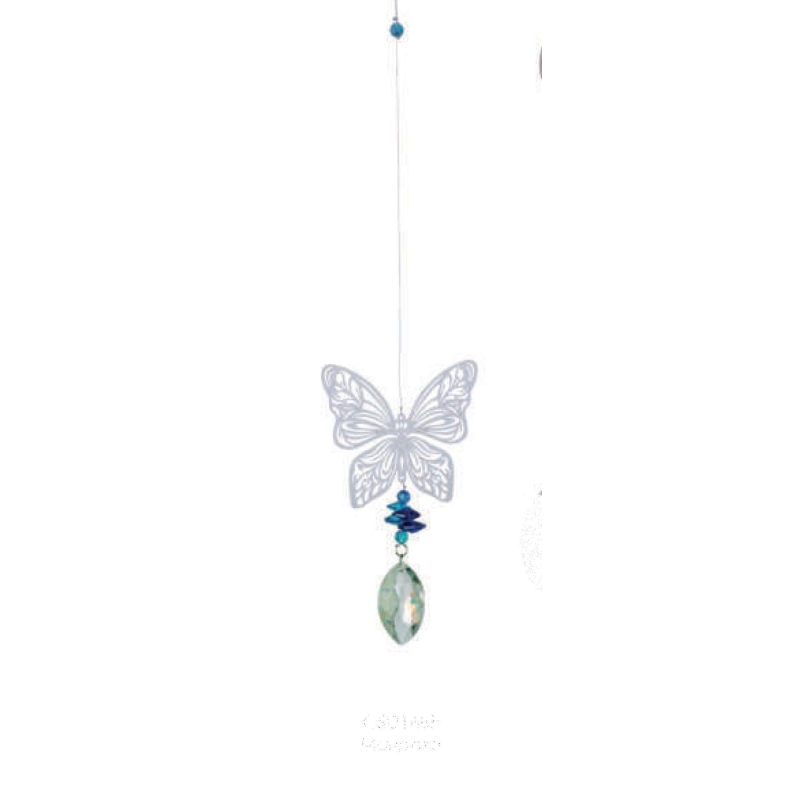 Juego de viento cristal mágico Mariposa 40cm