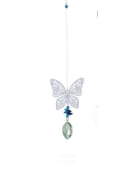 Juego de viento cristal mágico Mariposa 40cm